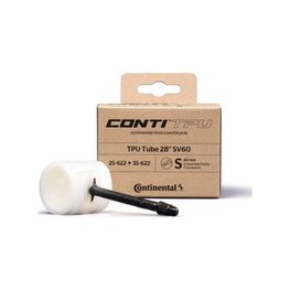 CONTINENTAL zračnica - TPU TUBE 28 SV60 - bijela/crna