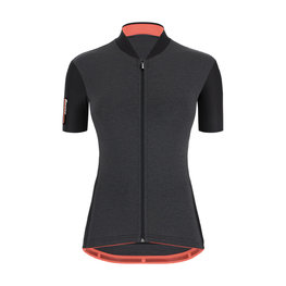 SANTINI dres kratkih rukava - COLORE - siva/crna