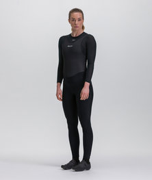 SANTINI duge hlače s tregerima - PURE - crna