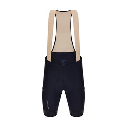 SANTINI kratke hlače s tregerima - CARGO - crna