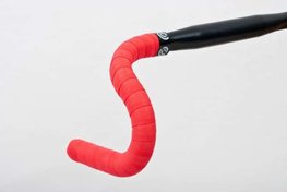 BIKERIBBON traka za upravljač - CORK GEL - crvena