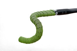 BIKERIBBON traka za upravljač - HEXAGON - žuta