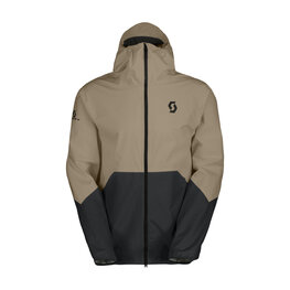 SCOTT vodootporna jakna - EXPLORAIR LIGHT DRYO 2.5L - bež/crna