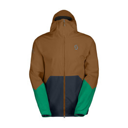SCOTT vodootporna jakna - EXPLORAIR LIGHT DRYO 2.5L - smeđa/plava/zelena