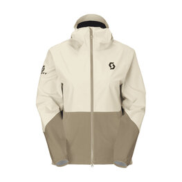 SCOTT vodootporna jakna - EXPLORAIR LIGHT DRYO 2.5L W - bijela/smeđa