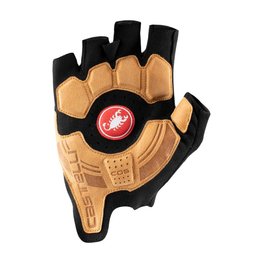 CASTELLI rukavice s kratkim prstima - ROSSO CORSA PRO - crna/narančasta