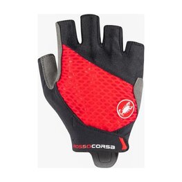CASTELLI rukavice s kratkim prstima - ROSSO CORSA 2 W - crvena