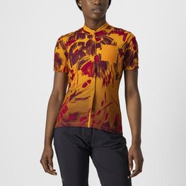 CASTELLI dres kratkih rukava - UNLTD SENTIERO - narančasta/crvena