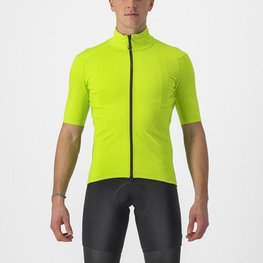 CASTELLI dres kratkih rukava - PERFETTO ROS 2 WIND - svjetlozelena