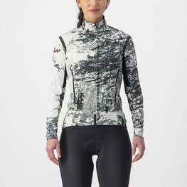CASTELLI izolirana jakna - UNLIMITED PERFETTO ROS 2 W - bijela/siva