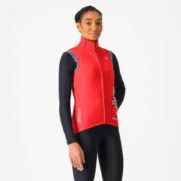 CASTELLI prsluk - PERFETTO ROS 2 W - crvena