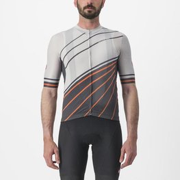 CASTELLI dres kratkih rukava - SPEED STRADA - siva