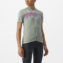 CASTELLI dres kratkih rukava - UNLIMITED SENTIERO 2 - zelena