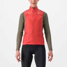 CASTELLI prsluk - UNLIMITED W PUFFY - crvena