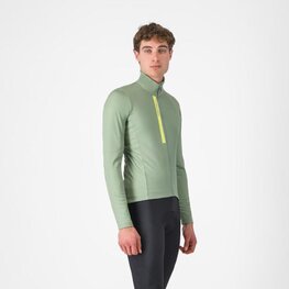 CASTELLI dres dugih rukava zimski - ENTRATA THERMAL - zelena
