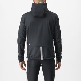 CASTELLI izolirana jakna - TRAIL HOODIE - crna