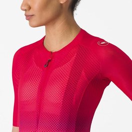 CASTELLI dres kratkih rukava - CLIMBER'S 4.0 W - crvena
