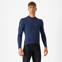 CASTELLI dres dugih rukava zimski - ESPRESSO THERMAL - plava