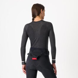 CASTELLI majica dugih rukava - MERINO SEAMLESS W - crna