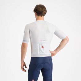 CASTELLI dres kratkih rukava - CLIMBER´S A/C - srebrna/siva
