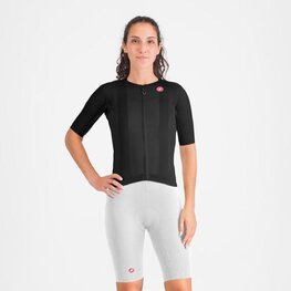 CASTELLI kratke hlače s tregerima - FREE AERO RACE S W - bijela