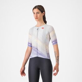 CASTELLI dres kratkih rukava - AERO PRO 8S - ljubičasta