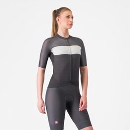 CASTELLI dres kratkih rukava - ELEGANTE - crna