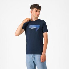 CASTELLI majica kratkih rukava - VELOCE - plava