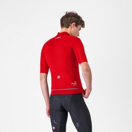 CASTELLI jakna otporna na vjetar - DO.DI.CI. SHORT SLEEVE - crvena