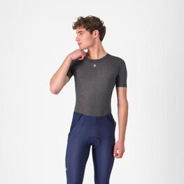 CASTELLI majica kratkih rukava - MEDIO BASE LAYER - siva