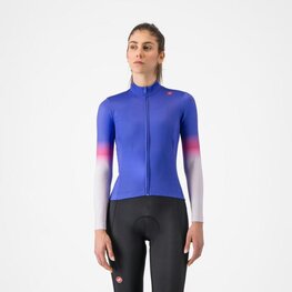 CASTELLI dres dugih rukava zimski - CORSO THERMAL - ljubičasta