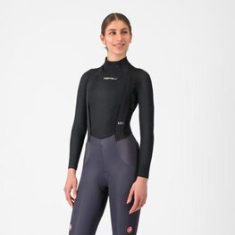 CASTELLI majica dugih rukava - FLANDERS 2 WARM W - crna