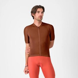 CASTELLI dres kratkih rukava - ESPRESSO 2 - smeđa