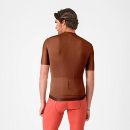 CASTELLI dres kratkih rukava - ESPRESSO 2 - smeđa