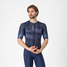 CASTELLI dres kratkih rukava - CLIMBER'S A/C - plava