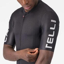CASTELLI dres kratkih rukava - ENTRATA APEX - crna