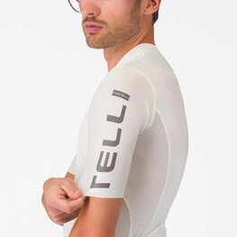 CASTELLI dres kratkih rukava - ENTRATA APEX - bjelokosna