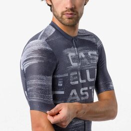 CASTELLI dres kratkih rukava - STRATUS LOGO - plava