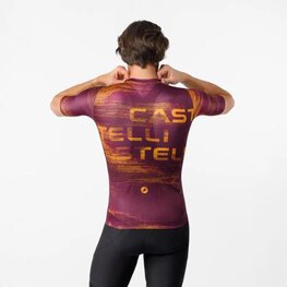 CASTELLI dres kratkih rukava - STRATUS LOGO - bodro