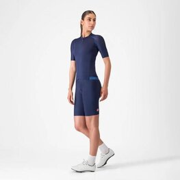 CASTELLI dres kratkih rukava - ESPRESSO 2 W - plava