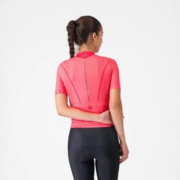 CASTELLI dres kratkih rukava - ANIMA FLOW - ružičasta