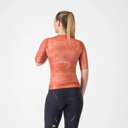 CASTELLI dres kratkih rukava - RACE 8S W - crvena