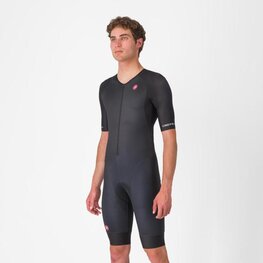 CASTELLI kombinezon - CORE TRI SUIT SHORT SLEEVE - crna