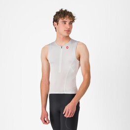 CASTELLI dres bez rukava - FREE SPEED 3 TOP - bijela