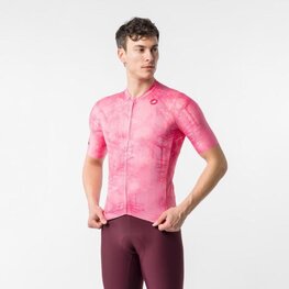 CASTELLI dres kratkih rukava - GIRO109 TROFEO - ružičasta