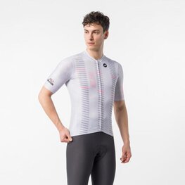 CASTELLI dres kratkih rukava - GIRO109 MILAN - srebrna