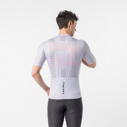 CASTELLI dres kratkih rukava - GIRO109 MILAN - srebrna