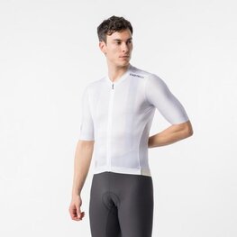 CASTELLI dres kratkih rukava - GIRO109 ESPRESSO 2 - bijela