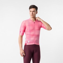 CASTELLI dres kratkih rukava - GIRO109 ESPRESSO 2 - ružičasta