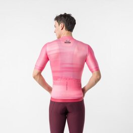 CASTELLI dres kratkih rukava - GIRO109 ESPRESSO 2 - ružičasta
